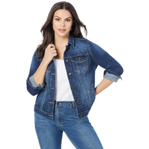   Essentials Women's Denim Oversize Two-Pocket