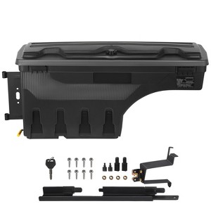 VEVOR Truck Bed Storage Box, Lockable Lid, Waterproof ABS Wheel Well Tool Box 6.6 Gal/20 L, Compatible with Chevrolet Silverado 1500 GMC Sierra 1500 - 1 of 4