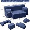 Modular Kids Couch Sofa for Toddlers and Kid's Foam Play Couch Convertible Soft Kids Sofa Set with Detachable Cushions - 3 of 4