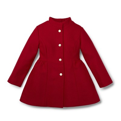 Hope & Henry Girls' Red Long Coat with Bow, Kids : Target