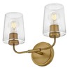Lark Kline 2 - Light Vanity in  Heritage Brass - 2 of 4