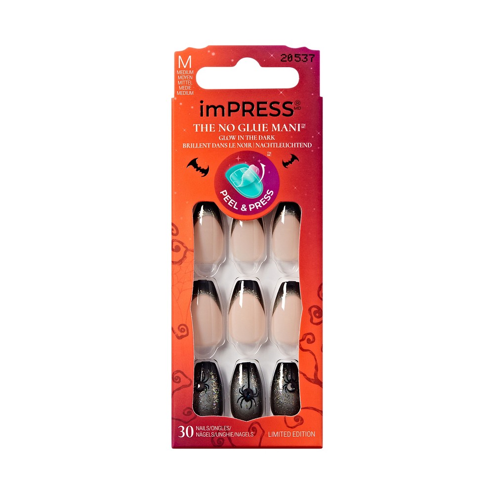 Photos - Manicure & Pedicure Tools imPRESS Press-On Manicure No Glue Fake Nails - Bad Idea right - 33ct