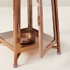 Raised Metal & Glass Pillar Candle Lantern Copper - Hearth & Hand™ with Magnolia - image 4 of 4