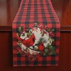 Unique Bargains Christmas Table Runner Bird Pattern Flax Black Red White 72"x13" 1 Pc - 4 of 4