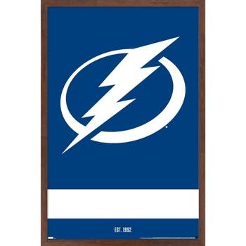 Trends International NHL Tampa Bay Lightning - Logo 21 Framed Wall Poster Prints