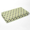 Bacati - Mod Dots Green Yellow Beige Chocolate 100 percent Cotton Universal Baby US Standard Crib or Toddler Bed Fitted Sheet - 3 of 4