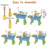 3 In 1 Kitchen Sink Toy with Electric Faucet Water Table, Fishing Game Role Play Sink Set Indoor Outdoor for Kids Aged 3+ Years Old - 3 of 4