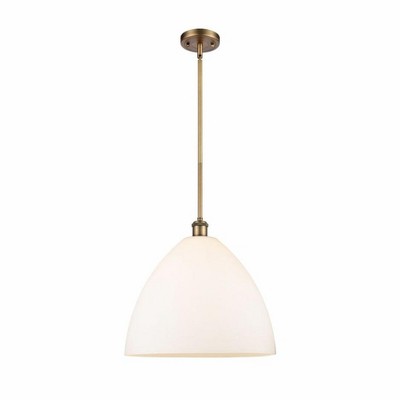 Bristol Glass - 1 Light Pendant In Industrial Style-16.75 Inches Tall and 16 Inches Wide