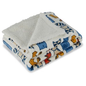 Baby Gear Lovey Faux-shearling Baby Blanket for Boy Comforting Plush Microfibers - 1 of 4