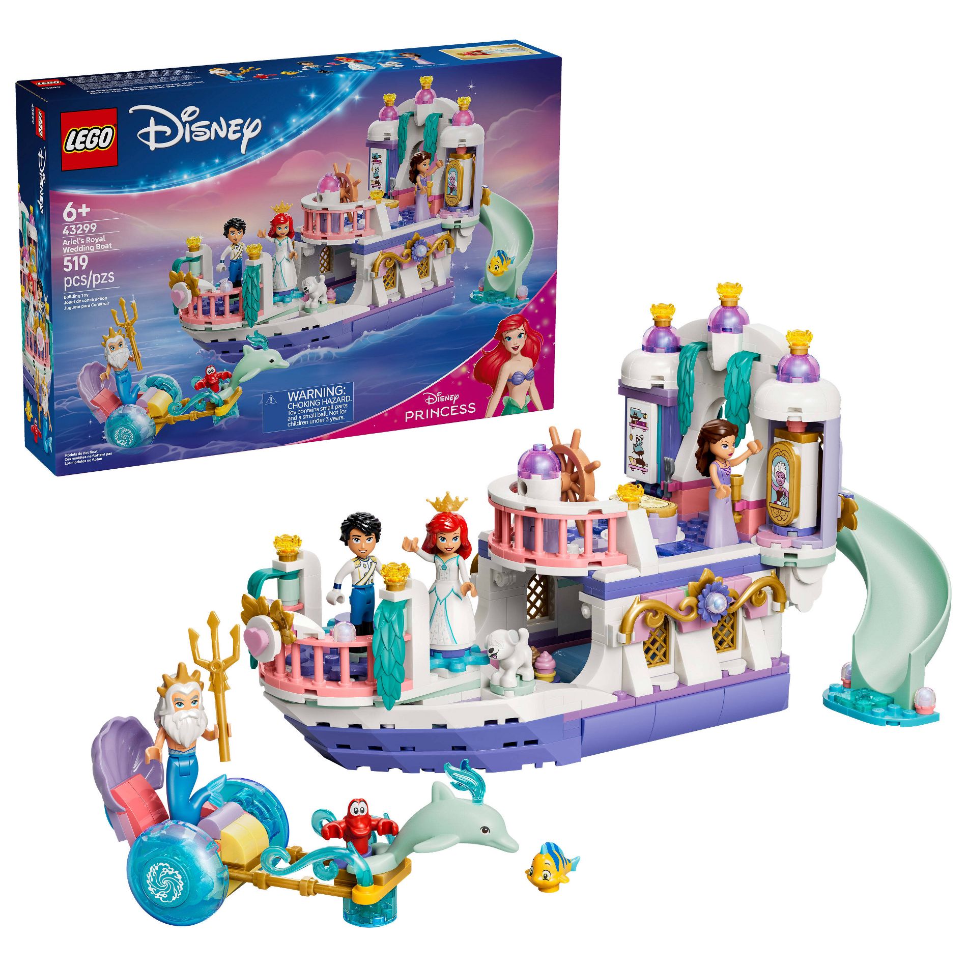 LEGO Disney Princess Ariel’s Royal Wedding Boat 43299