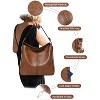 Purses for Women 3PCS, Crossbody Bags Set Large Leather Purse Shoulder Handbags with Wallet Adjustable Straps for Ladies Tote - 3 of 4