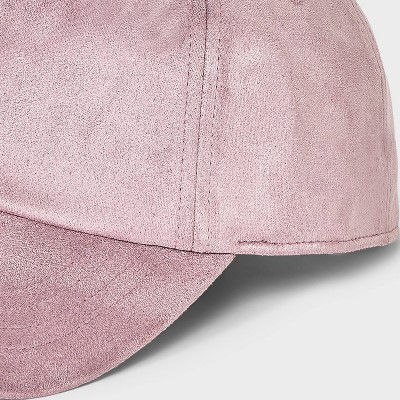 Faux Suede Baseball Hat - Universal Thread Pink - image 4