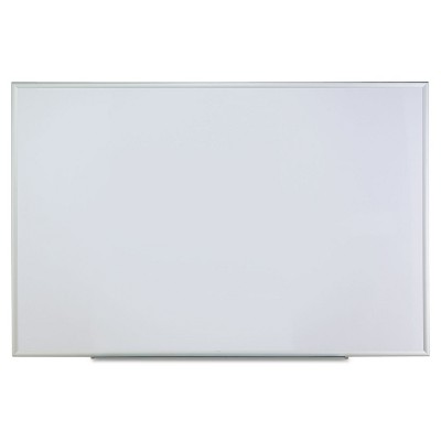 UNIVERSAL Dry Erase Board Melamine 72 x 48 Satin-Finished Aluminum Frame 43626