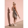 Women's U Neck Overall Sleeveless Jumpsuits Spaghetti Straps Romper Loose Fit Athletic Overalls with Pockets - 3 of 4