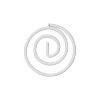 JAM Paper Colored Circular Paper Clips Round Paperclips White 2 Packs of 50 2187139B - 3 of 4