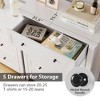 Jojoka 5-Drawer Wood Dresser, Modern Chest of Drawers with Metal Handles, Stylish Storage for Bedroom, Living Room & Hallway - 4 of 4