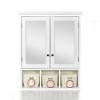 Wall Mounted Bathroom Cabinet With Mirror, 2 Adjustable Shelf And Doors Waterproof Bathroom Cabinets, Mirror Storage Organizer - 4 of 4