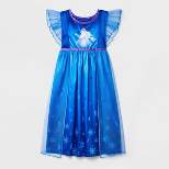 Toddler Girls' Frozen Elsa Fantasy NightGown - Blue