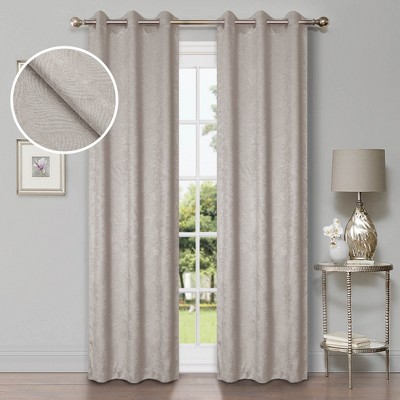 Modern Geometric Waves Room Darkening Semi-Blackout Curtains, Set of 2 by Blue Nile Mills