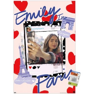 Trends International Emily In Paris - Hearts Unframed Wall Poster Prints - 1 of 4