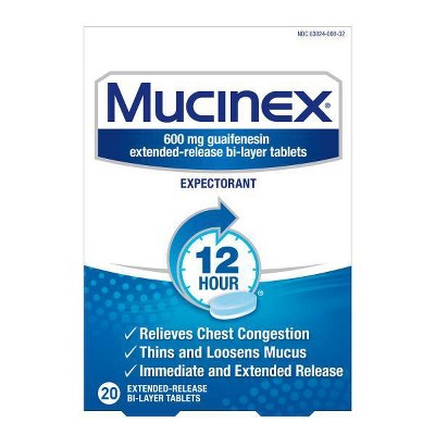 Mucinex 12-Hour Chest Congestion Expectorant Tablets