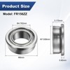Unique Bargains Chrome Steel Multipurpose Use Flanged Ball Bearing 20 3/16" x 5/16" x 1/8" - 3 of 4