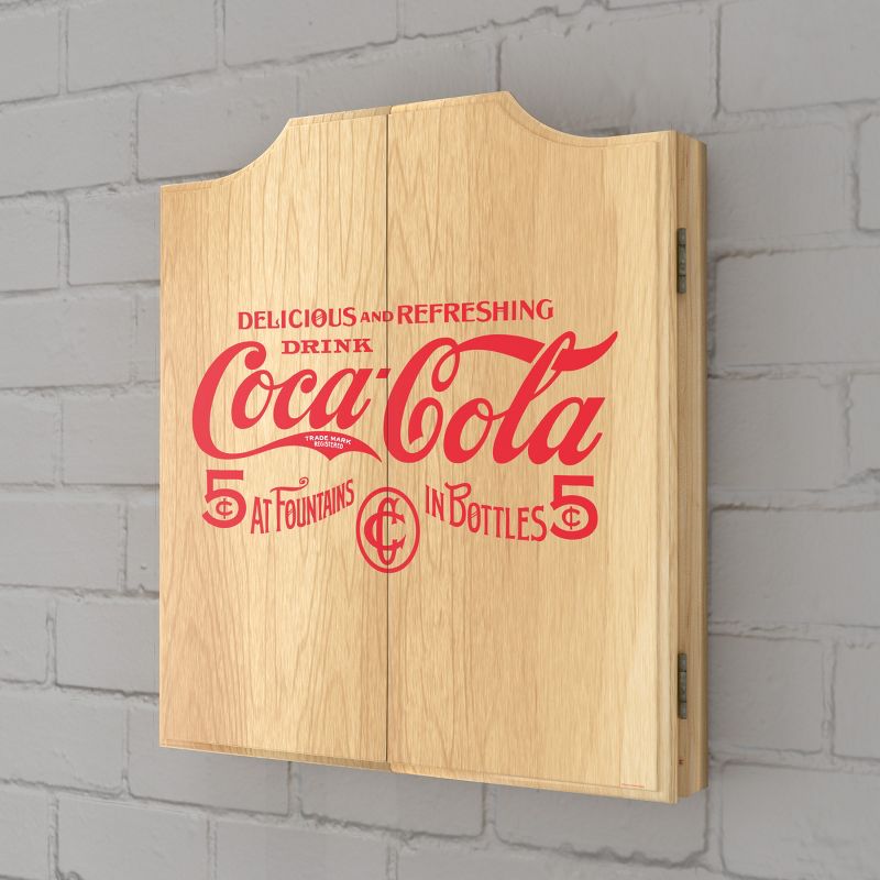 Coca-Cola Dart Board Cabinet Set, 2 of 6