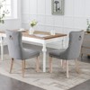 CENGHU Modern Upholstered Dining Chairs Set of 2, High-end Tufted Solid Wood Kitchen Side Chairs with Wood Legs Nailhead Trim - 4 of 4