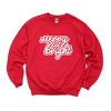 Merry & Bright Outline Puff  -  Women's Graphic Sweatshirt - 2 of 4