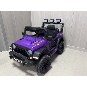 Jojoka 12V Kids Ride On Truck Car w/ Remote Control Drive Powerwheel for Toddler, LED, Bluetooth, 3 Speeds,Battery Powered Toy - 1 of 4