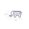 Wrapables Paper Clips Bookmarks for Office Home School (Set of 50), Elephants - 2 of 4