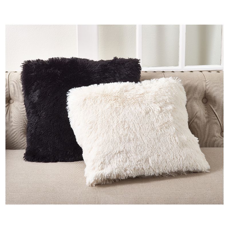 Classic Down-Filled with Faux Fur Design Throw Pillow - Saro Lifestyle, 3 of 6