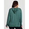 RBX Active Women's Ultra Lightweight French Terry V-Neck Hoodie Tunic Sweatshirt with Pocket - 2 of 4