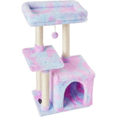 Cute Cat Tree Kitten Cat Tower for Indoor Cat Condo Sisal Scratching Posts