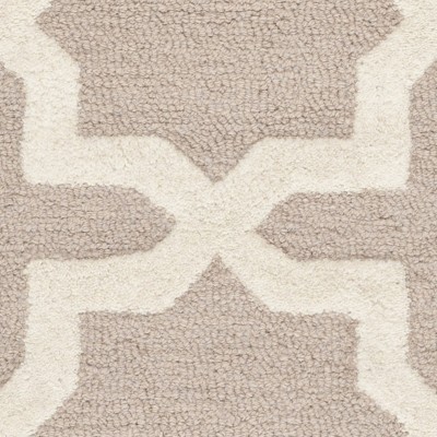 Ivory and Beige Hand-Tufted Wool Area Rug, 9' x 12'