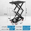 Hydraulic Lift Table Cart 330 Lb, Double Scissor Lift Table 50" Lifting Height, Lifting Table Cart with 4 Wheels & Non Slip Pad for Material Handling - 4 of 4