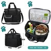 PetAmi Dog Travel Bag, Pet Supplies Organizer with Pockets, Food Container Collapsible Bowls, Gift Accessories Weekend Camping - 2 of 4
