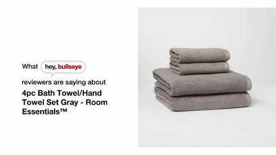 Plush White Towel Essentials Bundle (2 Wash + 2 Hand + 2 Bath Towels)