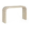 Okak Minimalist Console Table with Arched Corner, Entryway Table with Thick Tabletop and Legs, Accent Table for Entryway, Living Room - 3 of 4