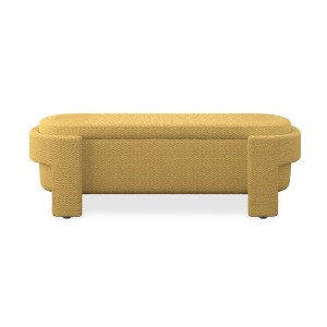 OUTSUPPLY Upholstered Storage Bench for Living Room, Bedroom, Entryway, Modern Footrest Ottoman with Hidden Compartment - 1 of 4