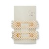 Square Barrettes with Pearls Clips and Pins - A New Day™ White - image 3 of 3