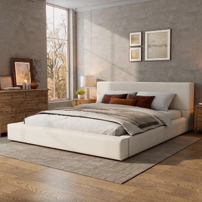 Christopher Knight Home Adrian Upholstered Platform Bed