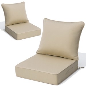 Crestlive Products 24 x 24 inch Sunbrella Outdoor Deep Seat Cushion Water-Repellent & Fade-Resistant Patio Chair Cushion - 1 of 4