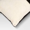 Oversized Colorblock Pieced Suede Lumbar Throw Pillow - Threshold™ - 4 of 4