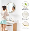 TUYOHW Round Shatterproof Bathroom Mirror,Aluminum Frame Wall Mirror with Safe Blast-Proof Film,Vanity Mirror for Bathroom - 4 of 4