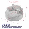 55'' Corduroy Modern Single Sleeper Chair with No Assembly Required and Backrest Pillow (Not a Swivel Chair) - 2 of 4