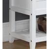 Airsurfer Shoe Storage Bench with Cushioned Seat，Brown - 3 of 4