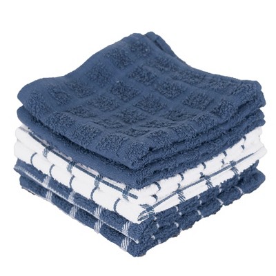 John Ritzenthaler Co. Terry Check Dish Cloth, Set of Six