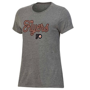 NHL Philadelphia Flyers Women's Gray Fashion T-Shirt - 1 of 3