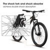 Aukfa 26-Inch Mountain Bike for Adults & Teens, 21-Speed, Steel Frame, Front Suspension Fork & Rear Shock, Unisex Trail Bicycle - 4 of 4